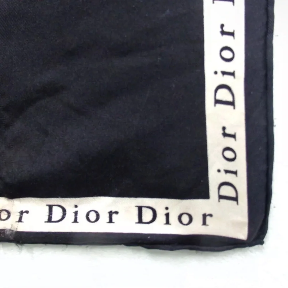 AUTH Christian Dior Silk Scarf